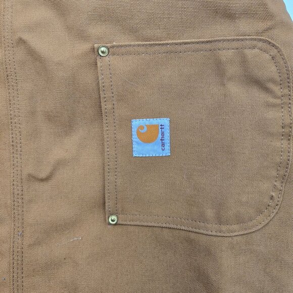 Carhartt Dog Chore Coat Size XL Tan Canvas Duck Jacket Winter - Picture 2 of 8